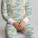 Watercolor Mallard Duck Bamboo Two-Piece Long Sleeve Pajama Set