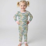 Watercolor Mallard Duck Bamboo Two-Piece Long Sleeve Pajama Set