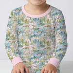 Watercolor Mallard Duck Bamboo Two-Piece Long Sleeve Pajama Set