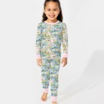 Watercolor Mallard Duck Bamboo Two-Piece Long Sleeve Pajama Set