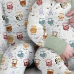 Custom Name God’s Little Zoo Bamboo Two-Piece Long Sleeve Pajama Set