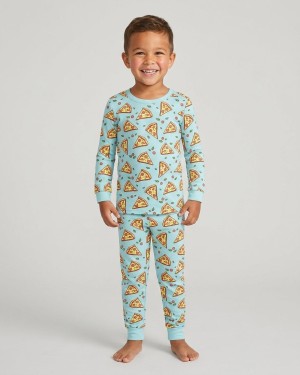 Pizza Doodle Bamboo Two-Piece Pajama Set