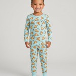 Pizza Doodle Bamboo Two-Piece Pajama Set