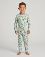 Pizza Doodle Bamboo Two-Piece Pajama Set