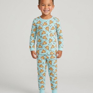 Pizza Doodle Bamboo Two-Piece Pajama Set