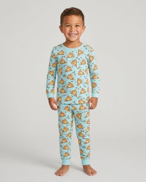 Pizza Doodle Bamboo Two-Piece Pajama Set