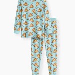 Pizza Doodle Bamboo Two-Piece Pajama Set