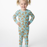 Pizza Doodle Bamboo Two-Piece Pajama Set