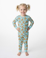 Pizza Doodle Bamboo Two-Piece Pajama Set