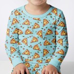 Pizza Doodle Bamboo Two-Piece Pajama Set