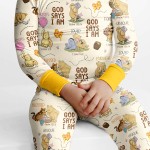 God Says I Am – Little Blessings Bamboo Two-Piece Long Sleeve Pajama Set S