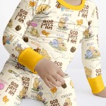 God Says I Am – Little Blessings Bamboo Two-Piece Long Sleeve Pajama Set S