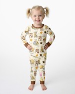 God Says I Am – Little Blessings Bamboo Two-Piece Long Sleeve Pajama Set S