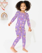 Custom Name Mermaid God Says I Am Bamboo Two-Piece Long Sleeve Pajama Set