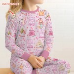 Custom Name Mermaid God Says I Am Bamboo Two-Piece Long Sleeve Pajama Set