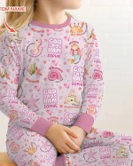 Custom Name Mermaid God Says I Am Bamboo Two-Piece Long Sleeve Pajama Set
