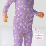 Custom Name Mermaid God Says I Am Bamboo Two-Piece Long Sleeve Pajama Set
