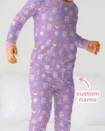 Custom Name Mermaid God Says I Am Bamboo Two-Piece Long Sleeve Pajama Set