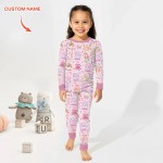 Custom Name Mermaid God Says I Am Bamboo Two-Piece Long Sleeve Pajama Set