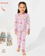 Custom Name Mermaid God Says I Am Bamboo Two-Piece Long Sleeve Pajama Set