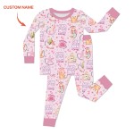 Custom Name Mermaid God Says I Am Bamboo Two-Piece Long Sleeve Pajama Set