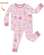Custom Name Mermaid God Says I Am Bamboo Two-Piece Long Sleeve Pajama Set