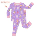 Custom Name Mermaid God Says I Am Bamboo Two-Piece Long Sleeve Pajama Set