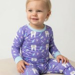 Brushing Teeth Bamboo Two-Piece Pajama Set