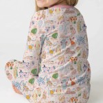 Whimsical Cat Parade Two-Piece Long Sleeve Pajama Set