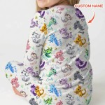 Custom Name I Love You Axolotl Bamboo Two-Piece Long Sleeve Pajama Set