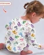 Custom Name I Love You Axolotl Bamboo Two-Piece Long Sleeve Pajama Set
