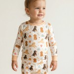 Brown Dogs Bamboo Two-Piece Pajama Set