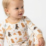 Brown Dogs Bamboo Two-Piece Pajama Set