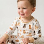 Brown Dogs Bamboo Two-Piece Pajama Set