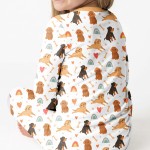 Brown Dogs Bamboo Two-Piece Pajama Set