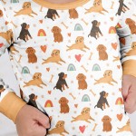 Brown Dogs Bamboo Two-Piece Pajama Set
