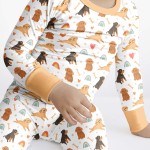Brown Dogs Bamboo Two-Piece Pajama Set