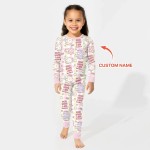 Custom Name Little Lamb God Says I Am Long Sleeve Pajama Set