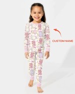 Custom Name Little Lamb God Says I Am Long Sleeve Pajama Set