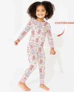 Custom Name Little Lamb God Says I Am Long Sleeve Pajama Set