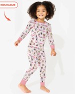 Custom Name Holy Saints of Heaven Bamboo Two-Piece Long Sleeve Pajama Set