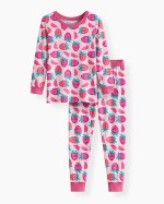 Sweet Strawberries Bamboo Two-Piece Pajama Set