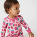 Sweet Strawberries Bamboo Two-Piece Pajama Set