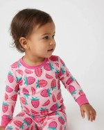 Sweet Strawberries Bamboo Two-Piece Pajama Set