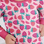 Sweet Strawberries Bamboo Two-Piece Pajama Set