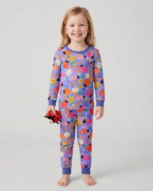 Lady Bugs Bamboo Two-Piece Long Sleeve Pajama Set