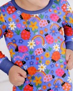 Lady Bugs Bamboo Two-Piece Long Sleeve Pajama Set