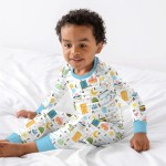 Islamic Alphabet Bamboo Two-Piece Long Sleeve Pajama Set