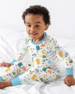 Islamic Alphabet Bamboo Two-Piece Long Sleeve Pajama Set