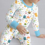 Islamic Alphabet Bamboo Two-Piece Long Sleeve Pajama Set